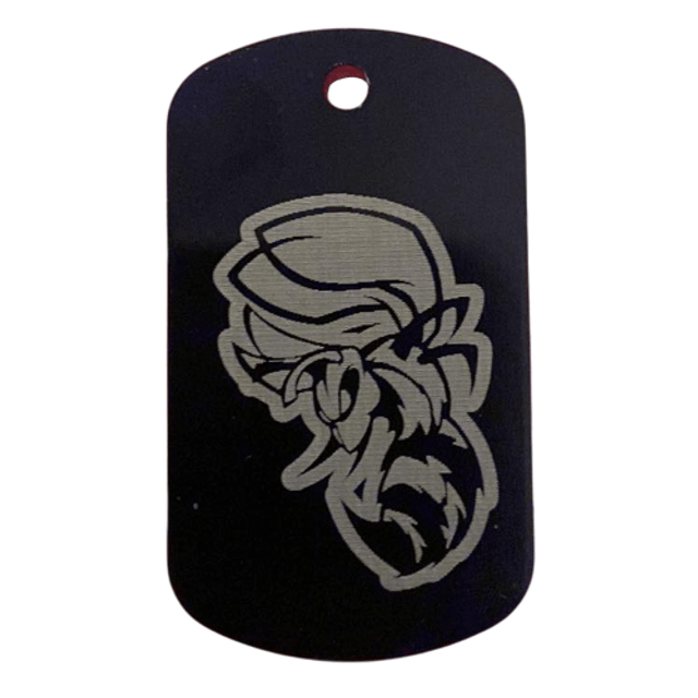 Porte clé Gravure laser fond noir